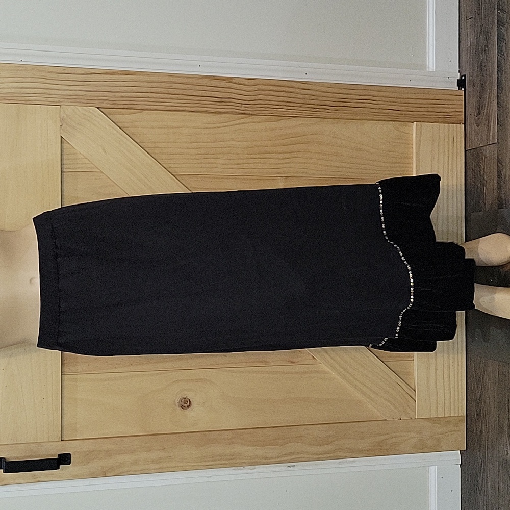 Storybook Knit for HSN | Black Sequin Detail Skirt | Medium